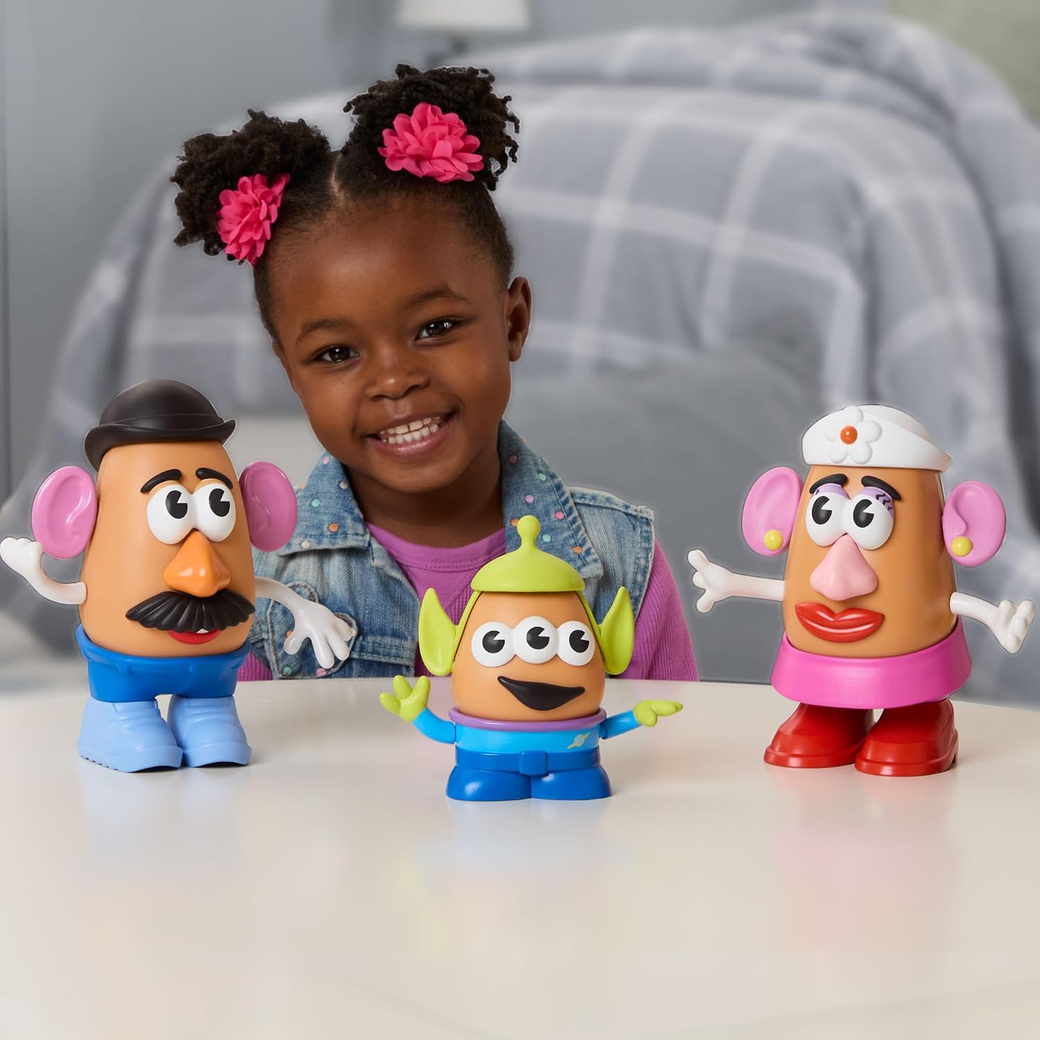 Potato Head Toy Story Yam Fam Set with Mr, Mrs, and Alien Tot, Toddler and Preschool Toys for Girls and Boys Ages 2  (Amazon Exclusive)